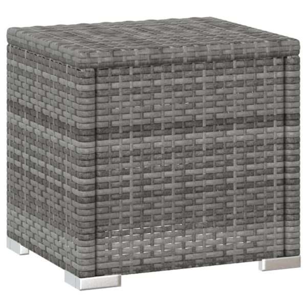 Solsängar och sidobord 3 delar konstrotting grå - Solsäng - Solsängar - Home & Living