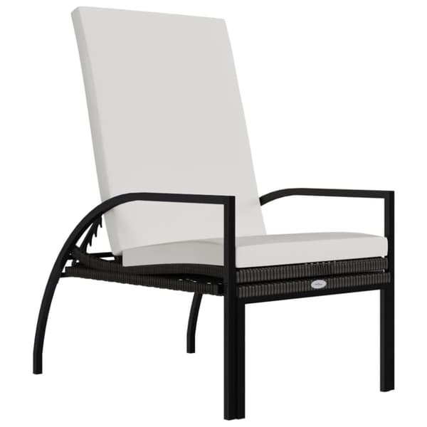 Solsäng med fotstöd 2 st PE konstrotting brun - Solsäng - Solstolar - Home & Living