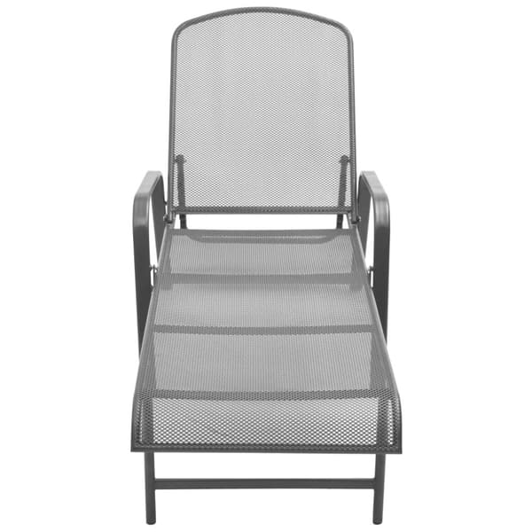 Solsängar 2 st med bord stål antracit - Solstolar - Solstolar - Home & Living