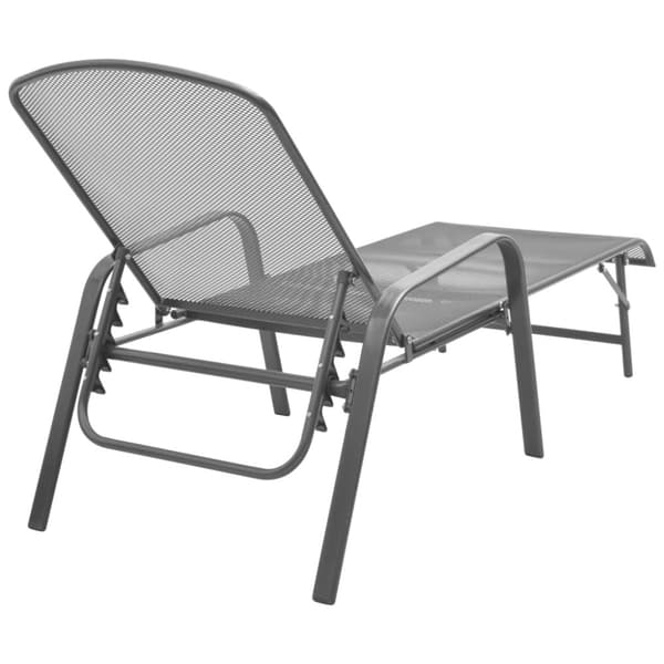 Solsängar 2 st med bord stål antracit - Solstolar - Solstolar - Home & Living
