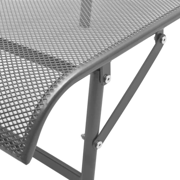 Solsängar 2 st med bord stål antracit - Solstolar - Solstolar - Home & Living