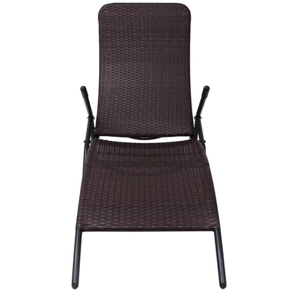 Hopfällbar solstol konstrotting brun - Solstol - Solstolar - Home & Living