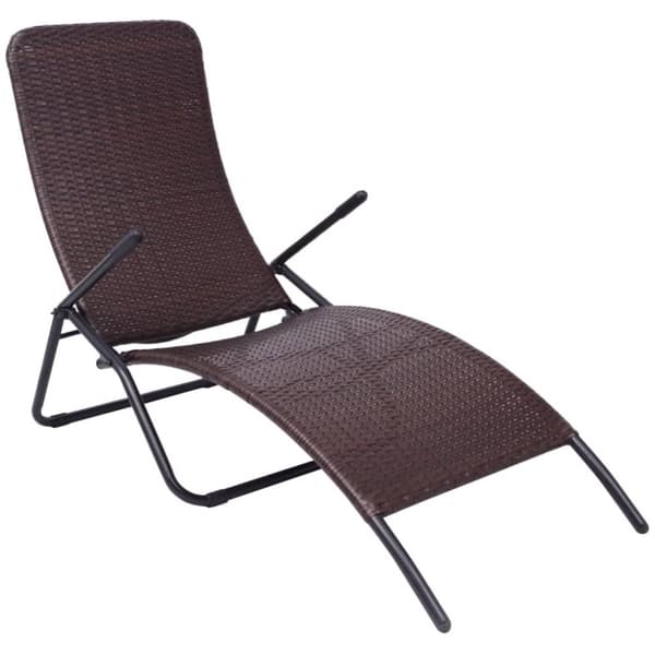 Hopfällbar solstol konstrotting brun - Solstol - Solstolar - Home & Living