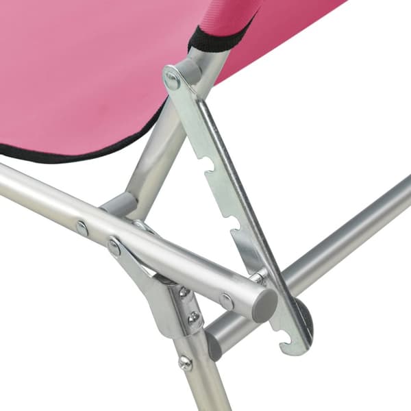 Hopfällbar solsäng med tak stål magenta - Solsäng - Solsängar - Home & Living