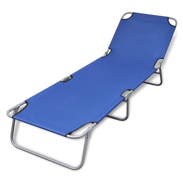 Foldbar liggestol pulverlakeret stål blå - Liggestol - Liggestole - Home & Living