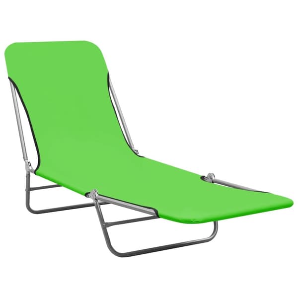 Foldbare liggestole 2 stk. Stål og stof grøn - Liggestol - Liggestole - Home & Living