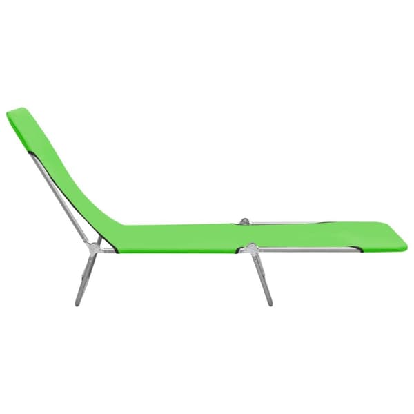 Foldbare liggestole 2 stk. Stål og stof grøn - Liggestol - Liggestole - Home & Living