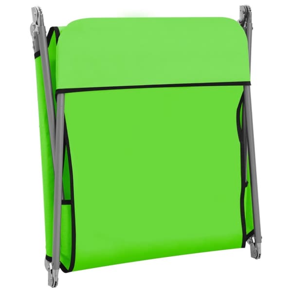 Foldbare liggestole 2 stk. Stål og stof grøn - Liggestol - Liggestole - Home & Living