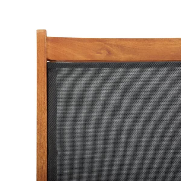Däckstol massivt akaciaträ och textilen - Solstol - Solstolar - Home & Living