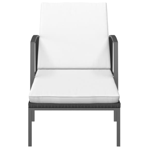 Liggestol med hynde polyrattan sort - Liggestol - Liggestole - Home & Living