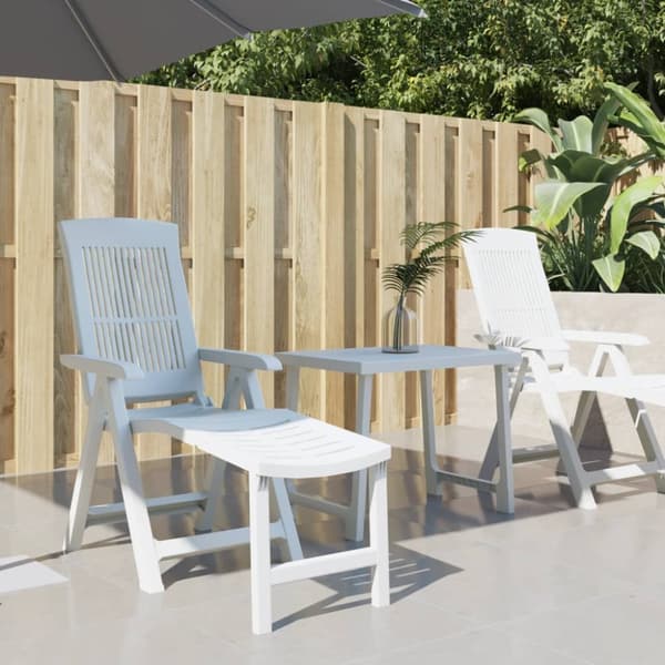 Havestol plastik hvid - Liggestol - Liggestole - Home & Living