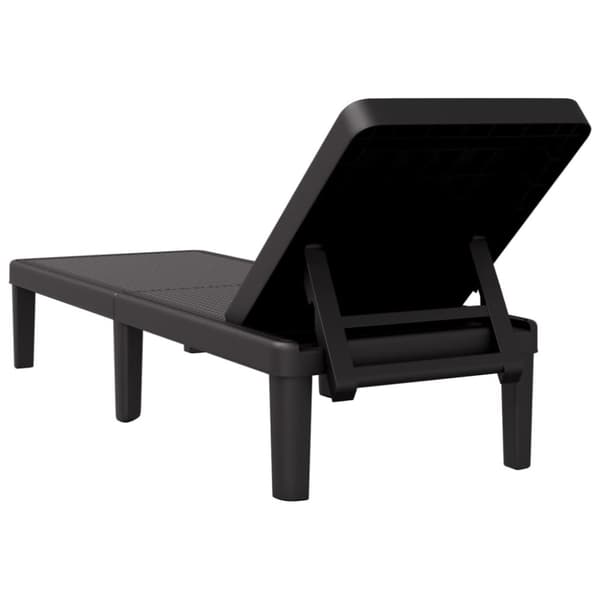 liggestol 155,5x57x28 cm højdejusterbar polypropylen