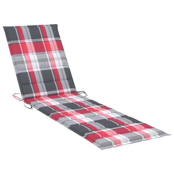 Solsäng 2 st med bord och dyna massiv teak