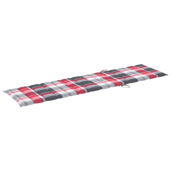 Solsäng 2 st med bord och dyna massiv teak