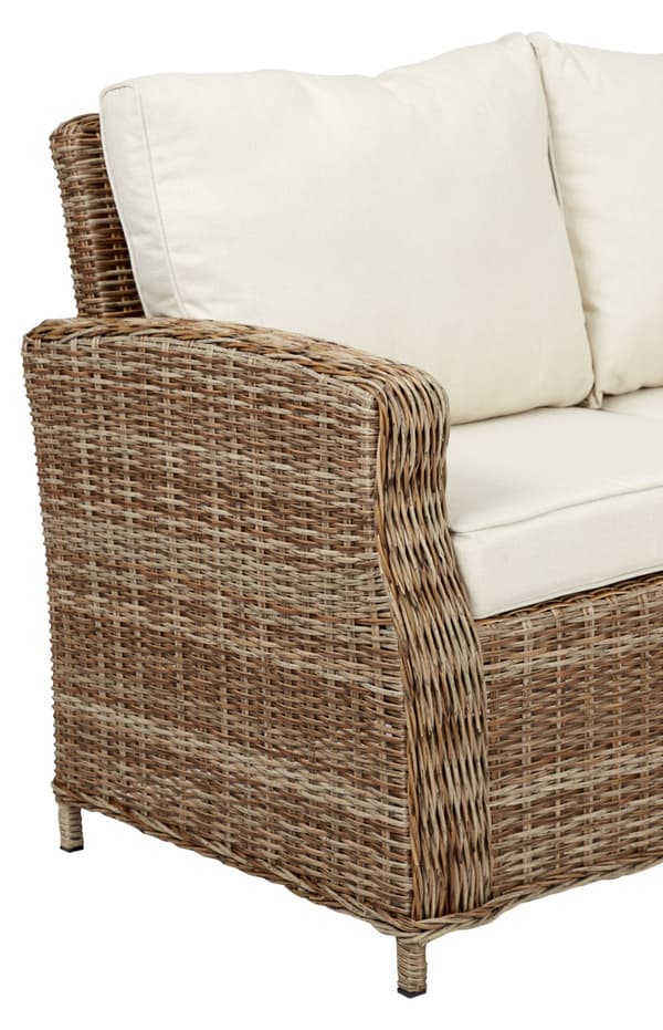 Gram hagesofa hjørne, inkl. pute, natur og off white.