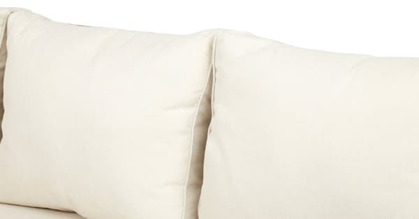 Gram hagesofa hjørne, inkl. pute, natur og off white.