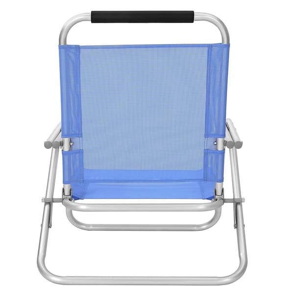 Rootz 2 Pack Beach Chair Set - Taitettavat tuolit - Kannettavat istuimet - Kevyt alumiinirunko - Synteettinen kuitukangas - 57 cm x 59 cm x 71 cm