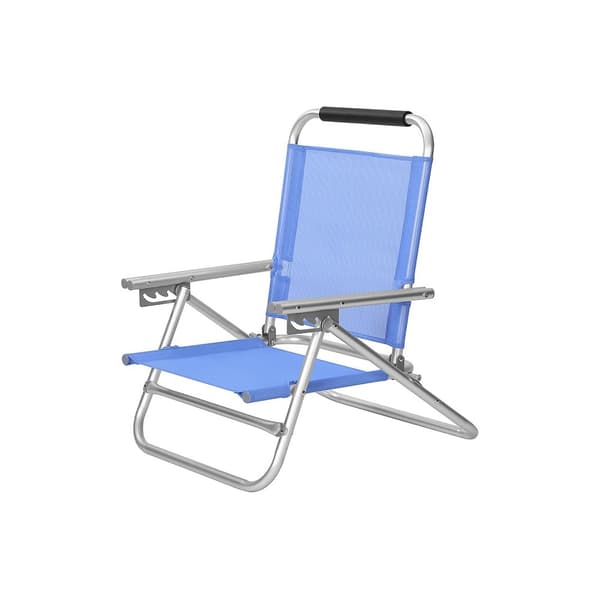 Rootz 2 Pack Beach Chair Set - Taitettavat tuolit - Kannettavat istuimet - Kevyt alumiinirunko - Synteettinen kuitukangas - 57 cm x 59 cm x 71 cm
