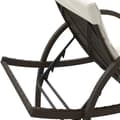 Miniatyrbillede 7 af 10: vidaXL liggestol med hynde 60x199x42 cm polyrattan brun