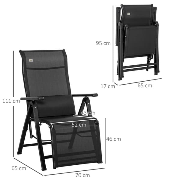 Rootz Solstol Solstol - Trädgårdsstol - Anti-Gravity Stol - Ultimate Comfort - Justerbart ryggstöd - Bärbar design - 70W x 65D x 111H cm - Stål & Mesh
