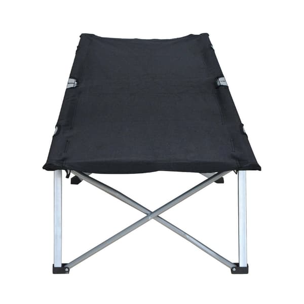 Rootz Camp Bed - Sort, Sølv - Metal, - 75,98 cm x 25,19 cm x 15,74 cm
