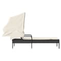 Miniatyrbillede 5 af 10: vidaXL loungesofa med baldakin polyrattan sort