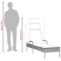 Miniatyrbillede 10 af 10: vidaXL loungesofa med baldakin polyrattan sort