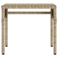 Miniatyrbillede 5 af 11: vidaXL liggestole 2 stk. med baldakiner og bord polyrattan beige
