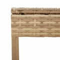 Miniatyrbillede 8 af 11: vidaXL liggestole 2 stk. med baldakiner og bord polyrattan beige