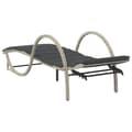 Miniatyrbillede 6 af 10: vidaXL liggestole 2 stk. med hynder polyrattan lysegrå