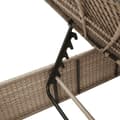 Miniatyrbillede 8 af 11: vidaXL liggestol med hynde polyrattan beige