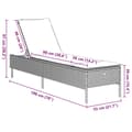 Miniatyrbillede 10 af 11: vidaXL liggestol med hynde polyrattan beige