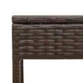 Miniatyrbillede 10 af 11: vidaXL loungesofa med bord og hynde polyrattan brun