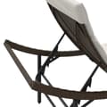 Miniatyrbillede 8 af 10: vidaXL liggestole 2 stk. med hynder polyrattan brun