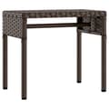 Miniatyrbillede 7 af 11: vidaXL liggestol med baldakin og bord polyrattan brun