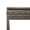 Miniatyrbillede 10 af 11: vidaXL liggestol med bord og hynde polyrattan grå