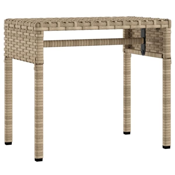 vidaXL liggestol med baldakin og bord polyrattan beige