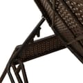 Miniatyrbillede 9 af 11: vidaXL liggestole 2 stk. med bord polyrattan brun