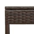 Miniatyrbillede 10 af 11: vidaXL liggestole 2 stk. med bord polyrattan brun