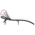 Miniatyrbillede 7 af 10: vidaXL liggestole 2 stk. med hynder polyrattan sort