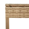 Miniatyrbillede 9 af 11: vidaXL liggestol med baldakin og bord polyrattan beige