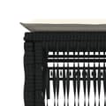 Miniatyrbild 8 av 11: vidaXL Solsängar 2 st med bord svart konstrotting