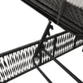 Miniatyrbild 9 av 11: vidaXL Solsängar 2 st med bord svart konstrotting