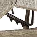 Miniatyrbillede 8 af 11: vidaXL liggestole 2 stk. med bord polyrattan grå