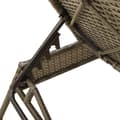 Miniatyrbillede 9 af 11: vidaXL liggestole 2 stk. med bord polyrattan grå