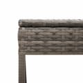 Miniatyrbillede 10 af 11: vidaXL liggestole 2 stk. med bord polyrattan grå