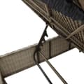 Miniatyrbillede 9 af 11: vidaXL liggestole 2 stk. med hynder polyrattan lysegrå