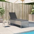 Miniatyrbillede 1 af 11: vidaXL loungesofa med bord og hynde polyrattan lysegrå