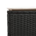 Miniatyrbillede 9 af 11: vidaXL liggestol med hynde polyrattan sort
