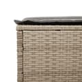 Miniatyrbillede 9 af 11: vidaXL loungesofa med bord og hynde polyrattan beige